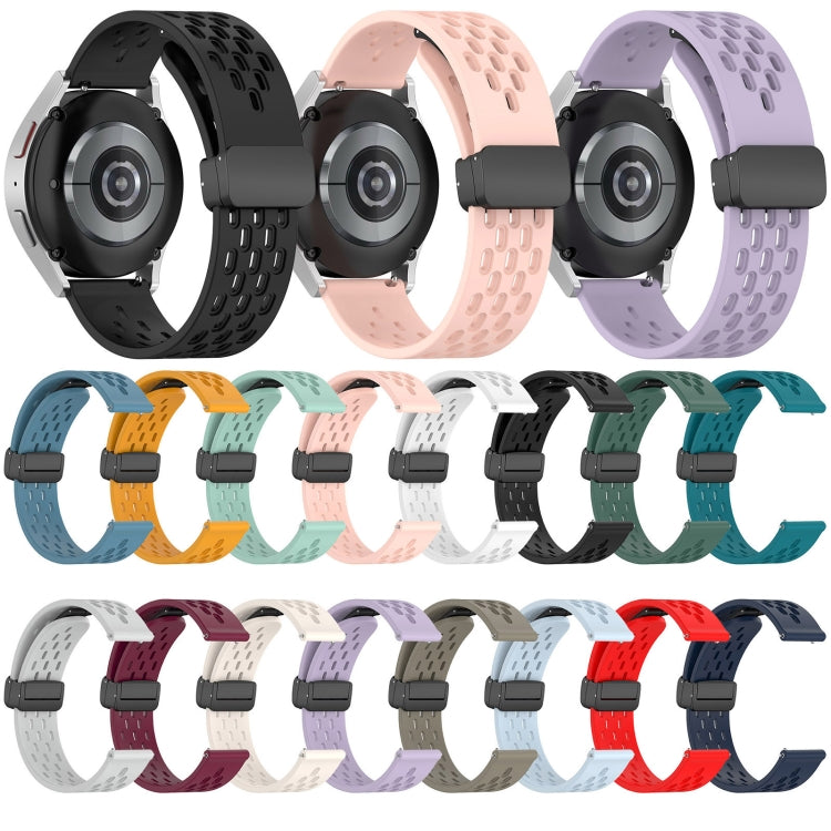 For Huawei GT2 46mm 22mm Folding Magnetic Clasp Silicone Watch Band(Space Ash) by buy2fix