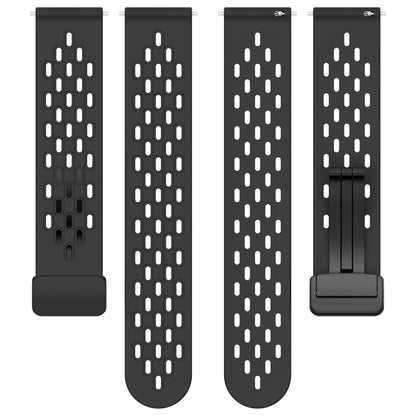 For Huawei GT2 46mm 22mm Folding Magnetic Clasp Silicone Watch Band(Dark Green) by buy2fix