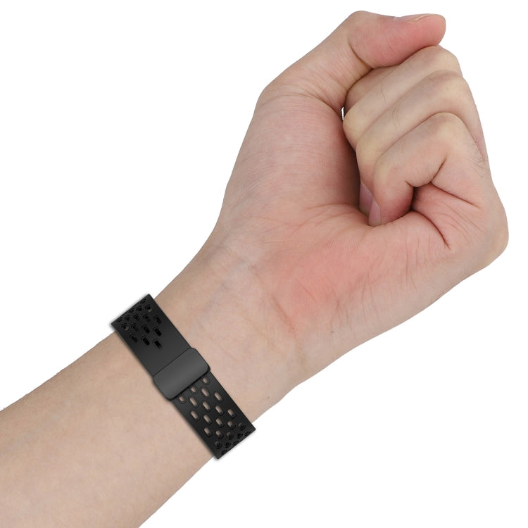 For Honor Watch Dream 22mm Folding Magnetic Clasp Silicone Watch Band(Hidden Green) by buy2fix