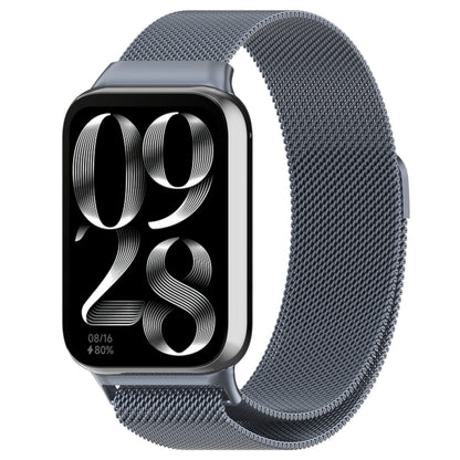 For Xiaomi Mi Band 8 Pro Milan Magnetic Steel Mesh Watch Band(Gray) - Watch Bands by buy2fix | Online Shopping UK | buy2fix
