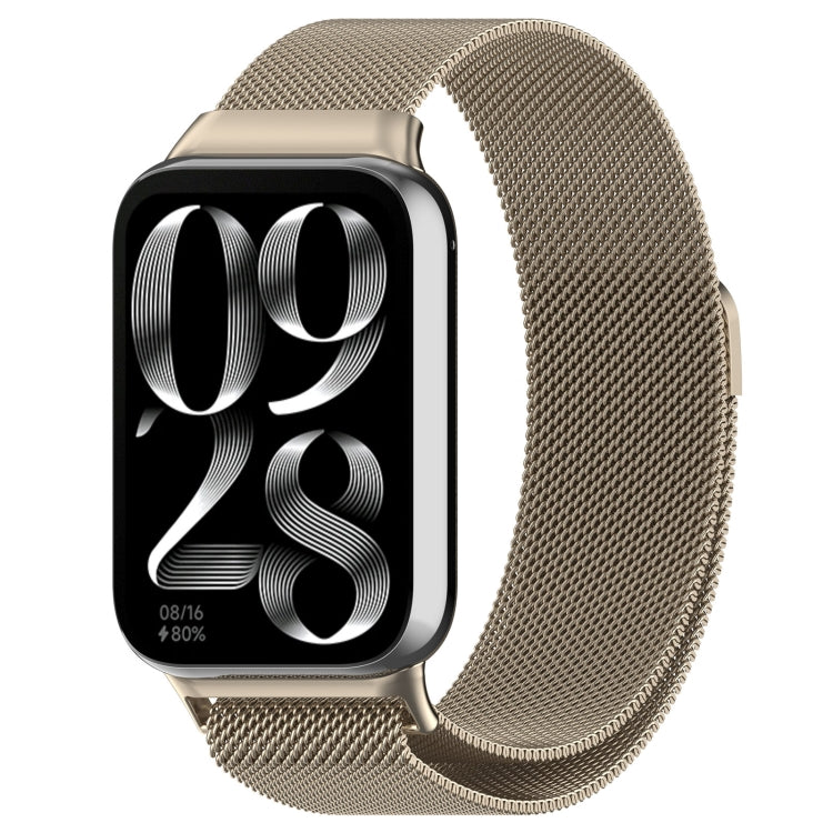 For Xiaomi Smart Band 9 Pro / 8 Pro Milan Magnetic Steel Mesh Watch Band(Starlight Color) - Watch Bands by buy2fix | Online Shopping UK | buy2fix