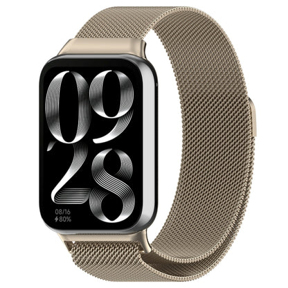 For Xiaomi Smart Band 9 Pro / 8 Pro Milan Magnetic Steel Mesh Watch Band(Starlight Color) - Watch Bands by buy2fix | Online Shopping UK | buy2fix