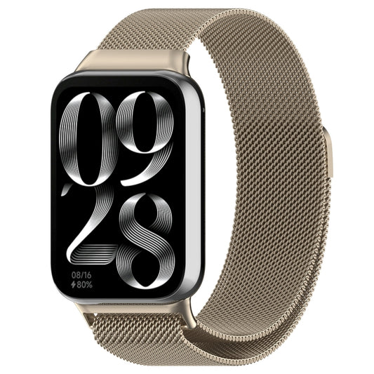 For Xiaomi Smart Band 9 Pro / 8 Pro Milan Magnetic Steel Mesh Watch Band(Starlight Color) - Watch Bands by buy2fix | Online Shopping UK | buy2fix