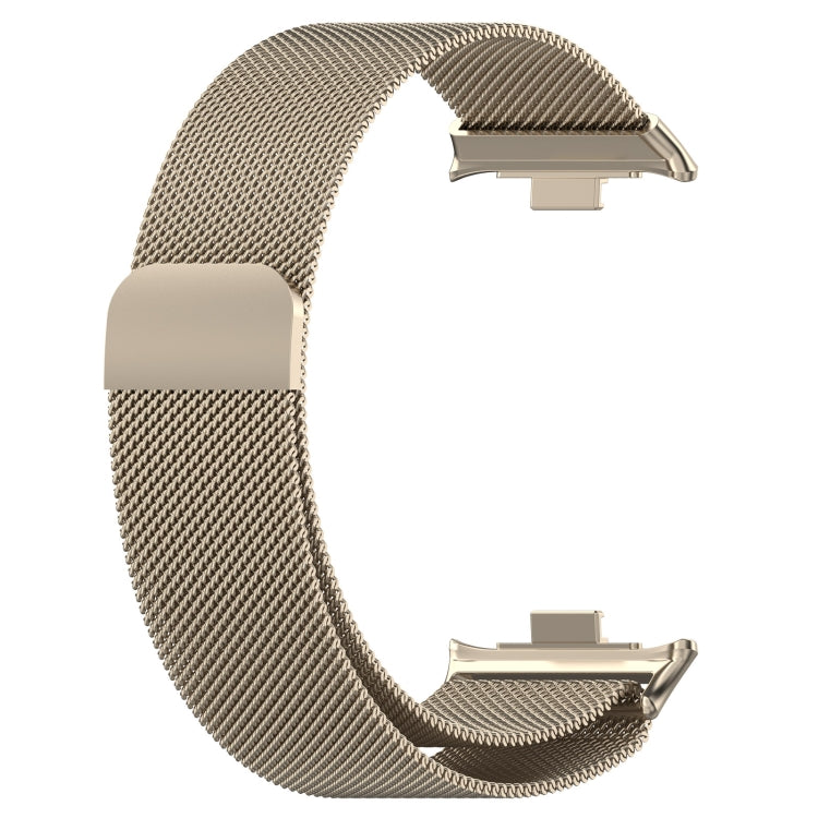 For Xiaomi Smart Band 9 Pro / 8 Pro Milan Magnetic Steel Mesh Watch Band(Starlight Color) - Watch Bands by buy2fix | Online Shopping UK | buy2fix