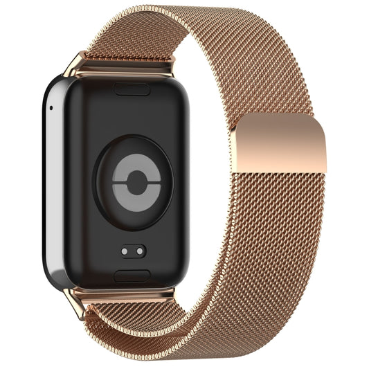 For Xiaomi Smart Band 9 Pro / 8 Pro Milan Magnetic Steel Mesh Watch Band(Rose Gold) - Watch Bands by buy2fix | Online Shopping UK | buy2fix