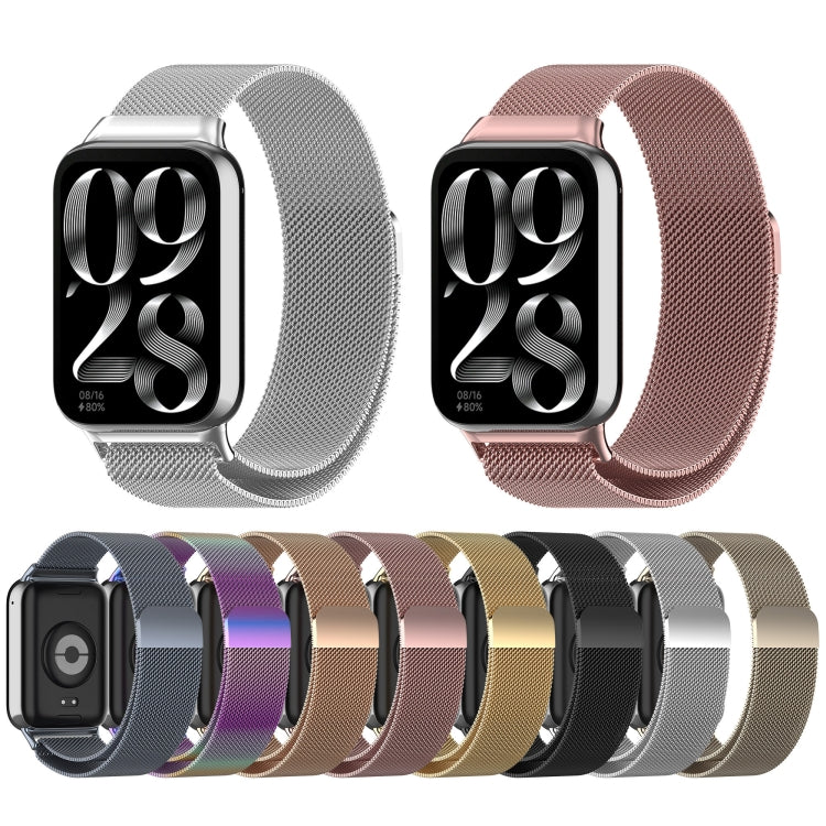 For Xiaomi Smart Band 9 Pro / 8 Pro Milan Magnetic Steel Mesh Watch Band(Starlight Color) - Watch Bands by buy2fix | Online Shopping UK | buy2fix
