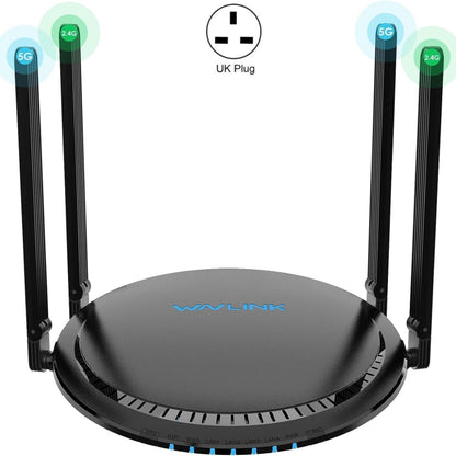WAVLINK WN531MX3 Wider Coverage AX3000 WiFi 6 Wireless Routers Dual Band Wireless Repeater, Plug:UK Plug by buy2fix