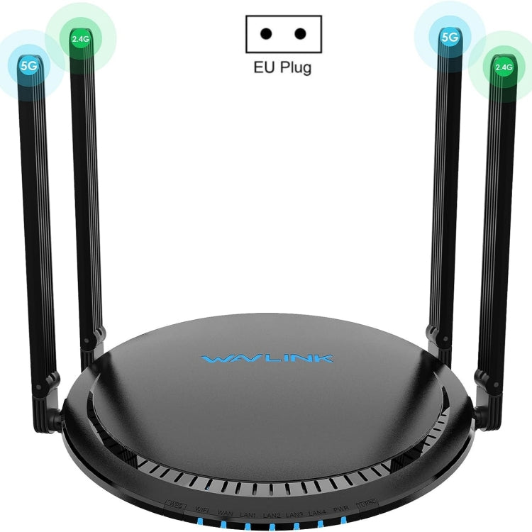 WAVLINK WN531MX3 Wider Coverage AX3000 WiFi 6 Wireless Routers Dual Band Wireless Repeater, Plug:EU Plug by buy2fix