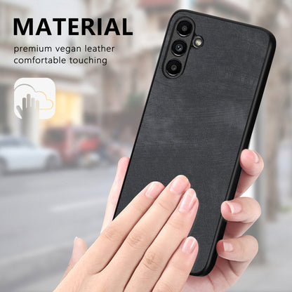 For Samsung Galaxy Note20 Vintage Leather PC Back Cover Phone Case(Black) by buy2fix