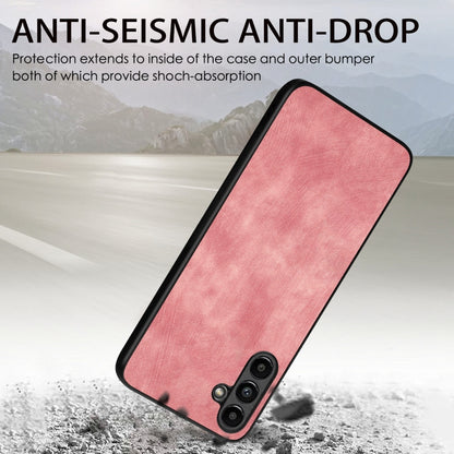 For Samsung Galaxy Note20 Ultra Vintage Leather PC Back Cover Phone Case(Pink) by buy2fix