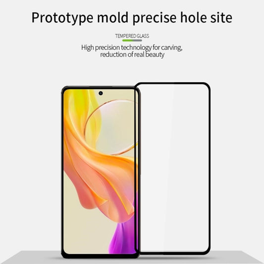 For vivo Y77t PINWUYO 9H 2.5D Full Screen Tempered Glass Film(Black) - vivo Tempered Glass by PINWUYO | Online Shopping UK | buy2fix