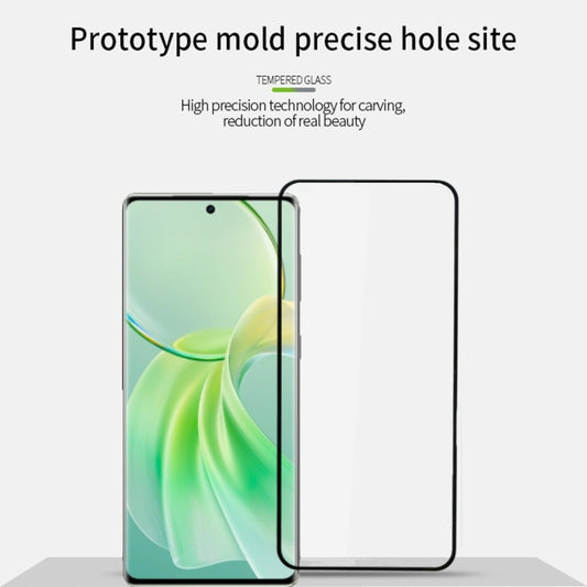 For vivo Y200 PINWUYO 9H 2.5D Full Screen Tempered Glass Film(Black) - vivo Tempered Glass by PINWUYO | Online Shopping UK | buy2fix