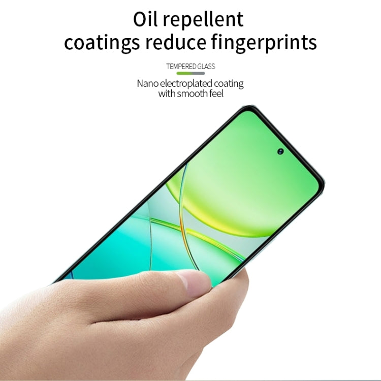 For vivo T3 PINWUYO 9H 2.5D Full Screen Tempered Glass Film(Black) - vivo Tempered Glass by PINWUYO | Online Shopping UK | buy2fix