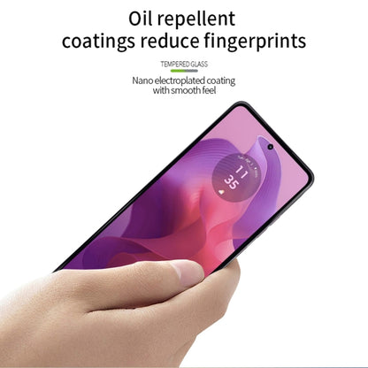 For Motorola Moto G24 / G24 Power PINWUYO 9H 2.5D Full Screen Tempered Glass Film(Black) - Motorola Tempered Glass by PINWUYO | Online Shopping UK | buy2fix