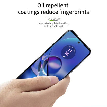 For Motorola Moto G64 PINWUYO 9H 2.5D Full Screen Tempered Glass Film(Black) - Motorola Tempered Glass by PINWUYO | Online Shopping UK | buy2fix