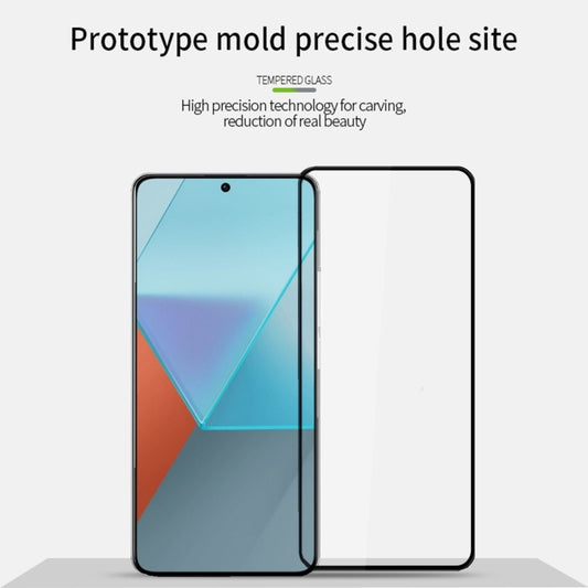 For Redmi Note 13 / Note 13 Pro PINWUYO 9H 3D  Full Screen Explosion-proof Tempered Glass Film(Black) -  by PINWUYO | Online Shopping UK | buy2fix