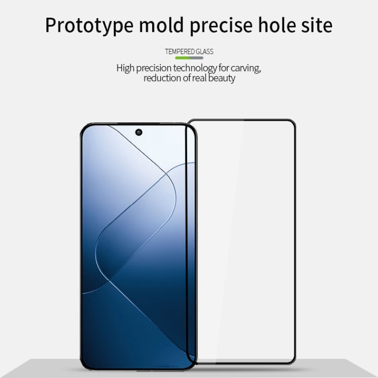 For Xiaomi 14 PINWUYO 9H 3D  Full Screen Explosion-proof Tempered Glass Film(Black) -  by PINWUYO | Online Shopping UK | buy2fix