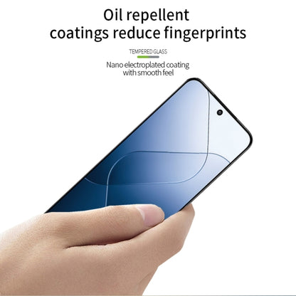 For Xiaomi 14 PINWUYO 9H 3D  Full Screen Explosion-proof Tempered Glass Film(Black) -  by PINWUYO | Online Shopping UK | buy2fix
