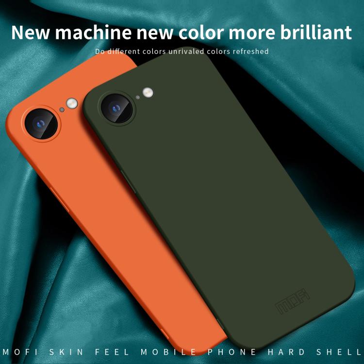 For iPhone 16e MOFI Qin Series Skin Feel All-inclusive PC Phone Case(Black) - iPhone 16e Cases by MOFI | Online Shopping UK | buy2fix