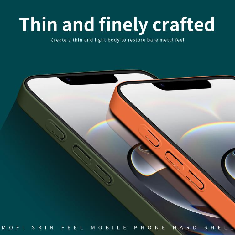 For iPhone 16e MOFI Qin Series Skin Feel All-inclusive PC Phone Case(Blue) - iPhone 16e Cases by MOFI | Online Shopping UK | buy2fix
