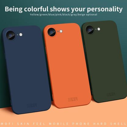 For iPhone 16e MOFI Qin Series Skin Feel All-inclusive PC Phone Case(Gray) - iPhone 16e Cases by MOFI | Online Shopping UK | buy2fix