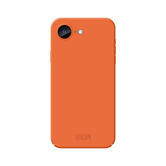 For iPhone 16e MOFI Qin Series Skin Feel All-inclusive PC Phone Case(Orange) - iPhone 16e Cases by MOFI | Online Shopping UK | buy2fix