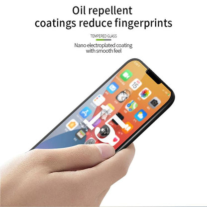 For iPhone 15 Pro MOFI 9H 3D Explosion-proof Curved Screen Tempered Glass Film(Black) - iPhone 15 Pro Tempered Glass by MOFI | Online Shopping UK | buy2fix