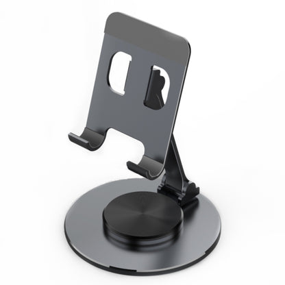 019 360 Degree Rotation Aluminum Alloy Desktop Phone Tablet Holder(Black) - Desktop Holder by buy2fix | Online Shopping UK | buy2fix