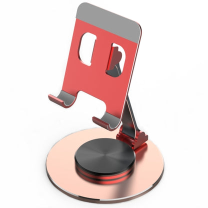 019 360 Degree Rotation Aluminum Alloy Desktop Phone Tablet Holder(Red) - Desktop Holder by buy2fix | Online Shopping UK | buy2fix
