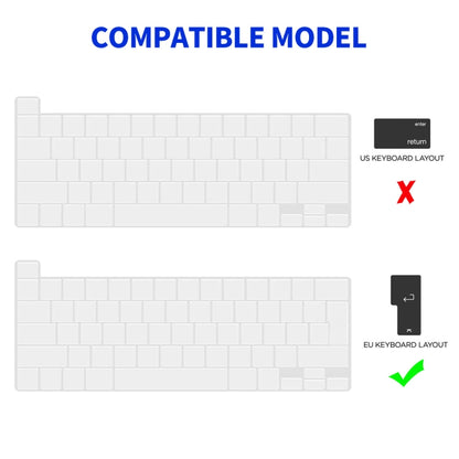 For MacBook Pro 13.3 A2251/A2289/A2338 ENKAY Hat-Prince 3 in 1 Protective Bracket Case Cover Hard Shell with TPU Keyboard Film / PET Screen Protector, Version:EU(Dark Blue) by ENKAY