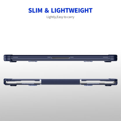 For MacBook Pro 13.3 A2251/A2289/A2338 ENKAY Hat-Prince 3 in 1 Protective Bracket Case Cover Hard Shell with TPU Keyboard Film / PET Screen Protector, Version:EU(Dark Blue) by ENKAY