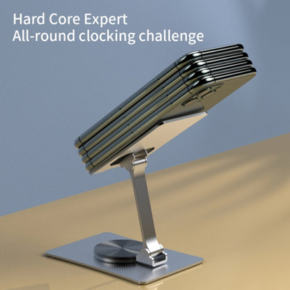 Aluminum Alloy Adjustable Folding Desktop Phone Holder(Silver) - Desktop Holder by buy2fix | Online Shopping UK | buy2fix