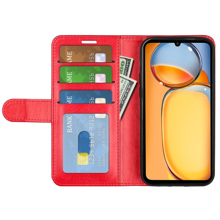 For Xiaomi Redmi 13C 4G R64 Texture Horizontal Flip Leather Phone Case(Red) by buy2fix