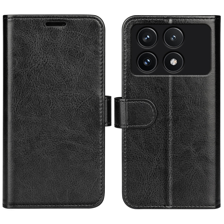 For Xiaomi Redmi K70 R64 Texture Horizontal Flip Leather Phone Case(Black) by buy2fix
