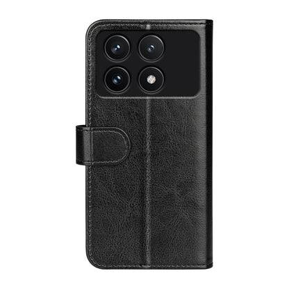 For Xiaomi Redmi K70 R64 Texture Horizontal Flip Leather Phone Case(Black) by buy2fix