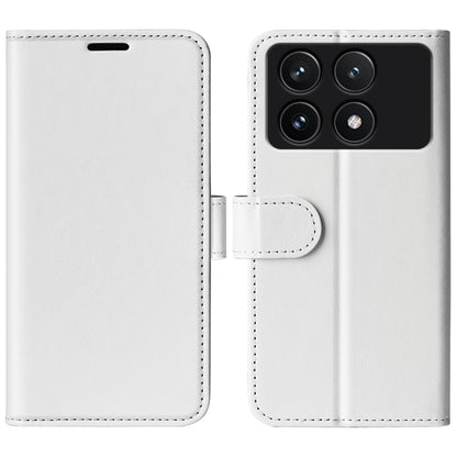 For Xiaomi Redmi K70 R64 Texture Horizontal Flip Leather Phone Case(White) by buy2fix