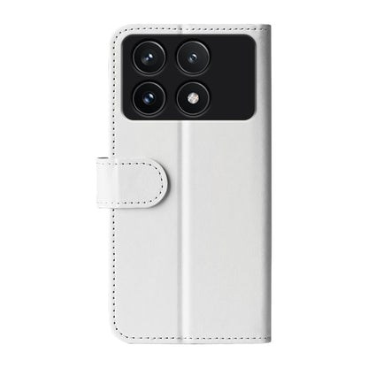 For Xiaomi Redmi K70 R64 Texture Horizontal Flip Leather Phone Case(White) by buy2fix