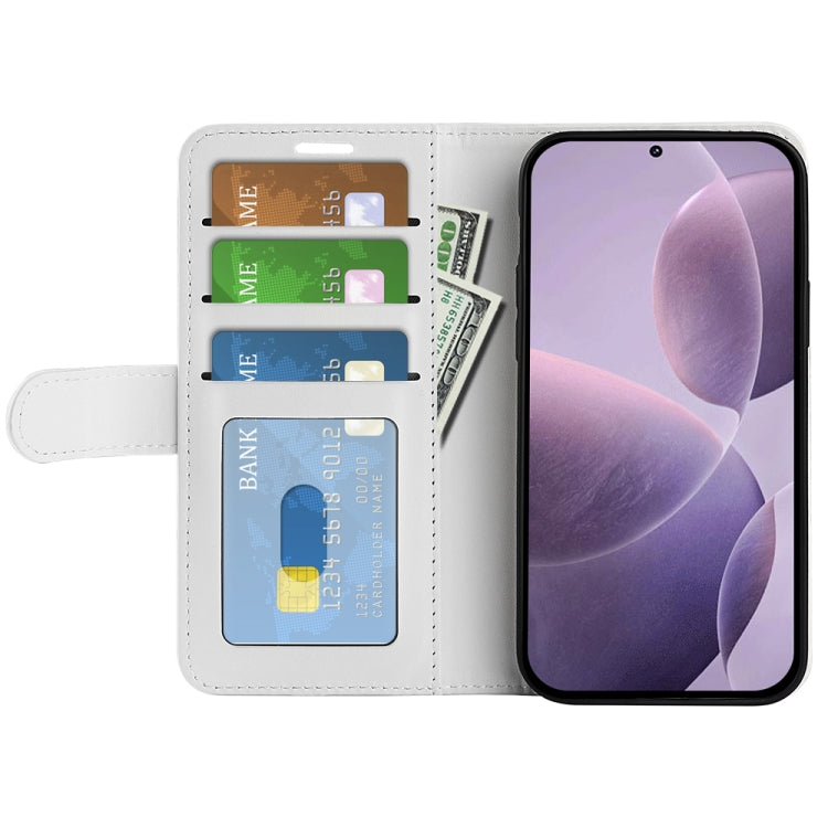 For Xiaomi Redmi K70 R64 Texture Horizontal Flip Leather Phone Case(White) by buy2fix