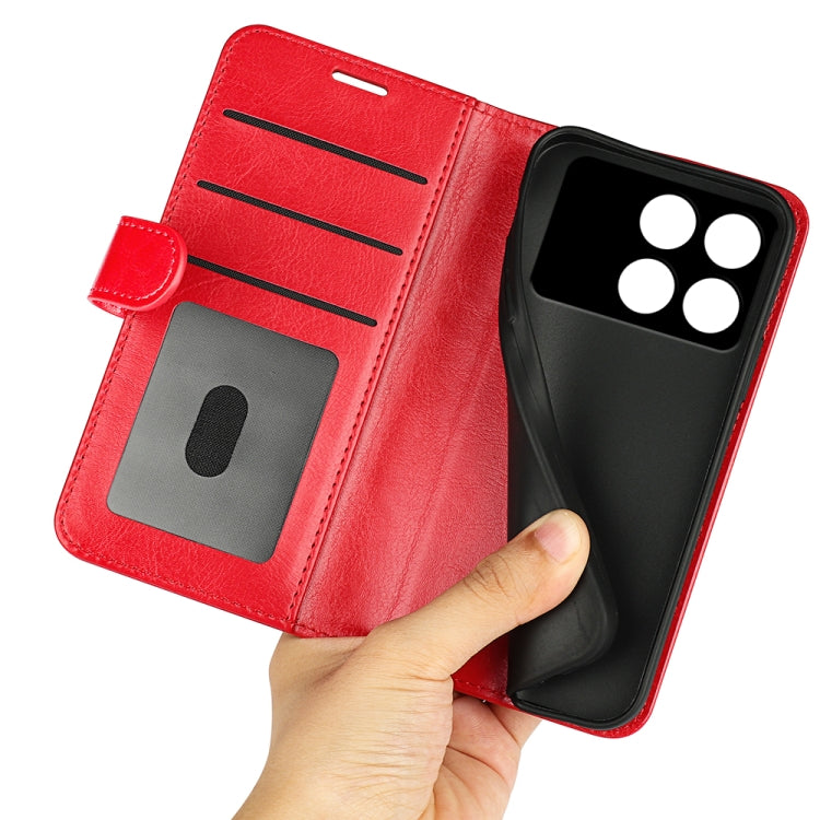 For Xiaomi Redmi K70 R64 Texture Horizontal Flip Leather Phone Case(Red) by buy2fix