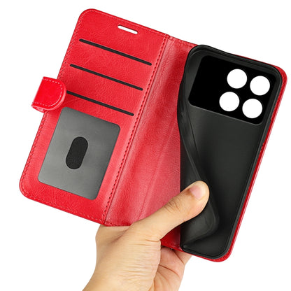 For Xiaomi Redmi K70 R64 Texture Horizontal Flip Leather Phone Case(Red) by buy2fix