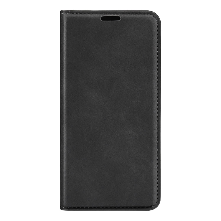 For Xiaomi Redmi K70 Retro-skin Magnetic Suction Leather Phone Case(Black) by buy2fix