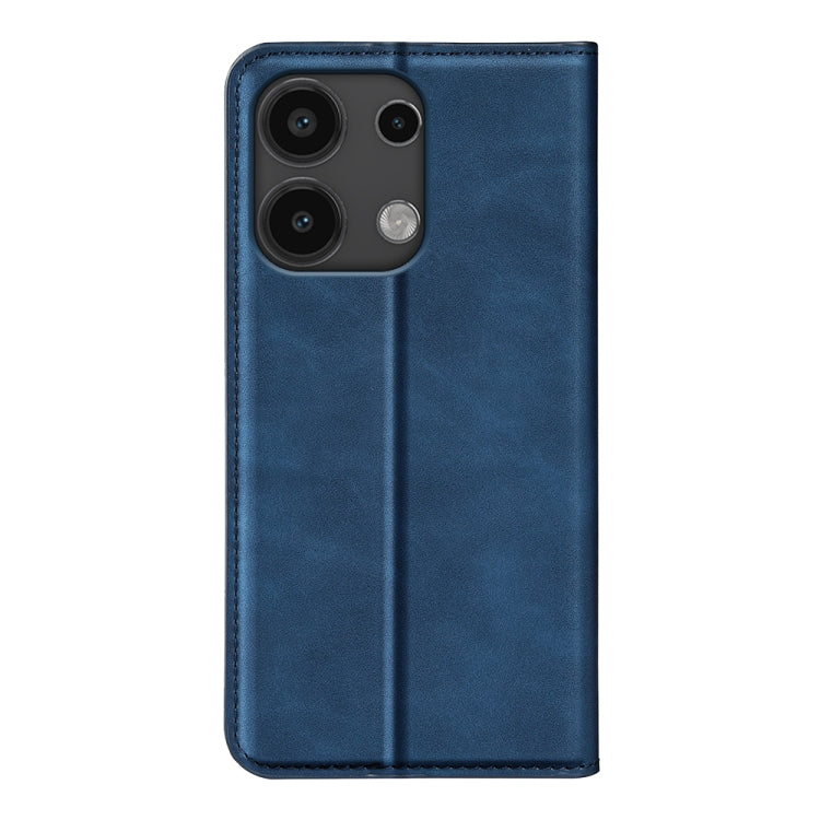 For Xiaomi Redmi Note 13 Pro 4G Retro-skin Magnetic Suction Leather Phone Case(Dark Blue) - Xiaomi Cases by buy2fix | Online Shopping UK | buy2fix