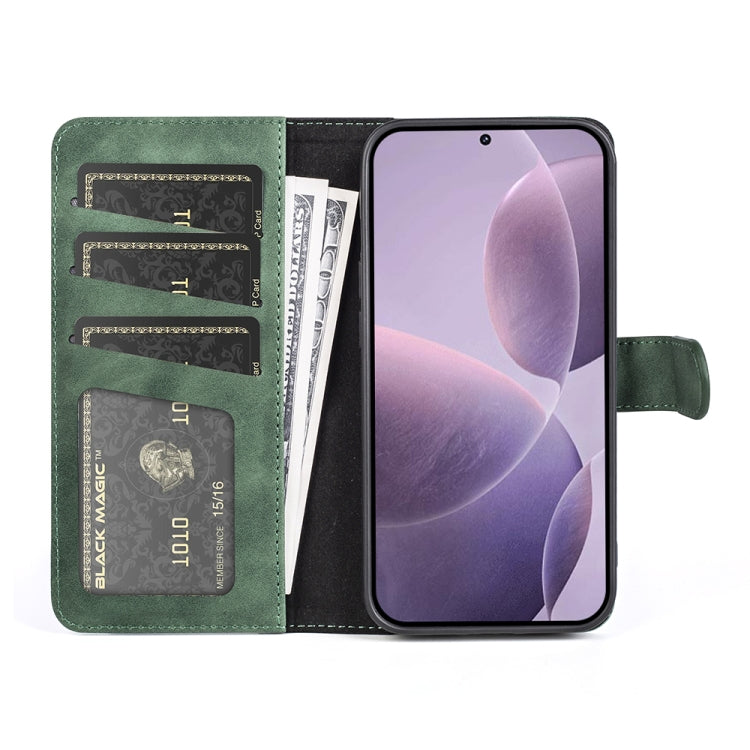 For Xiaomi Redmi K70 Stitching Horizontal Flip Leather Phone Case(Green) - Xiaomi Cases by buy2fix | Online Shopping UK | buy2fix