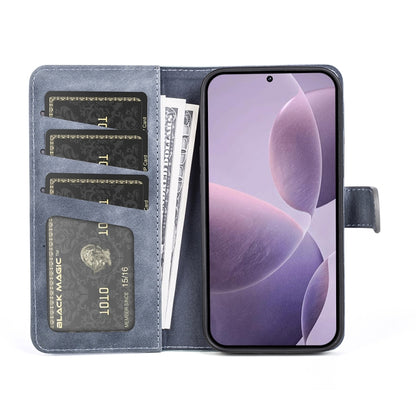 For Xiaomi Redmi K70 Stitching Horizontal Flip Leather Phone Case(Blue) - Xiaomi Cases by buy2fix | Online Shopping UK | buy2fix