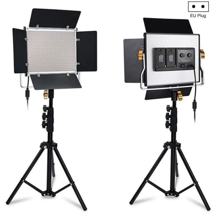 VLOGLITE W660S For Video Film Recording 3200-5600K Lighting LED Video Light with Tripod, Plug:EU Plug by VLOGLITE
