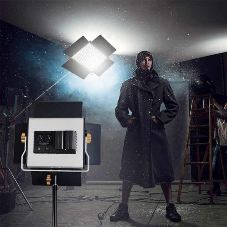 VLOGLITE W660S For Video Film Recording 3200-5600K Lighting LED Video Light with Tripod, Plug:EU Plug by VLOGLITE