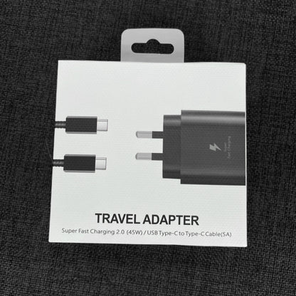 M135 PPS / PD 45W USB-C / Type-C Port Fast Charger with 5A Type-C to Type-C Cable, AU Plug(Black) by buy2fix