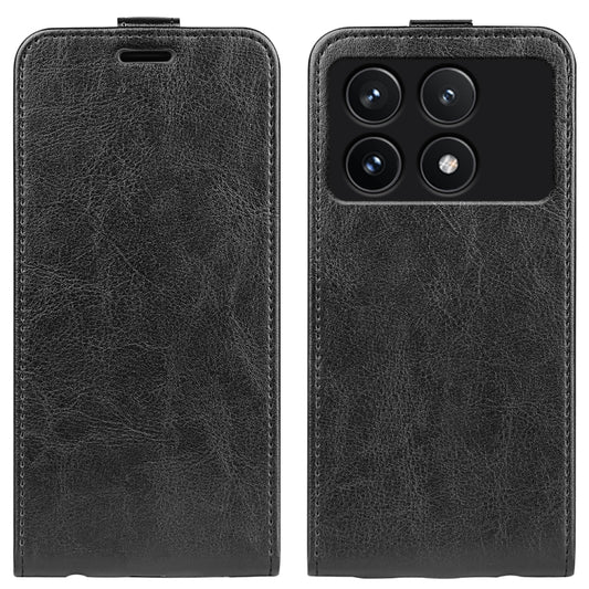 For Xiaomi Redmi K70 R64 Texture Single Vertical Flip Leather Phone Case(Black) by buy2fix