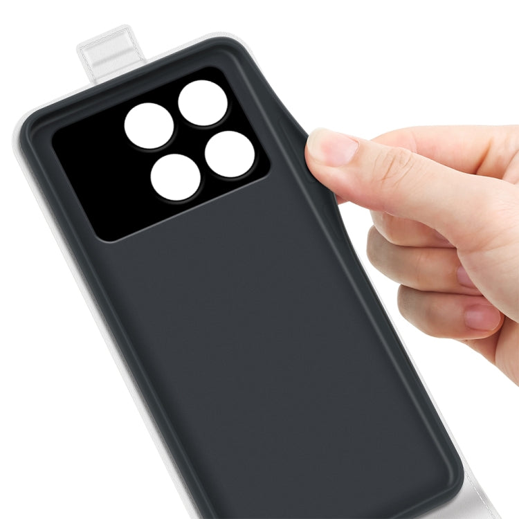 For Xiaomi Redmi K70 R64 Texture Single Vertical Flip Leather Phone Case(White) by buy2fix