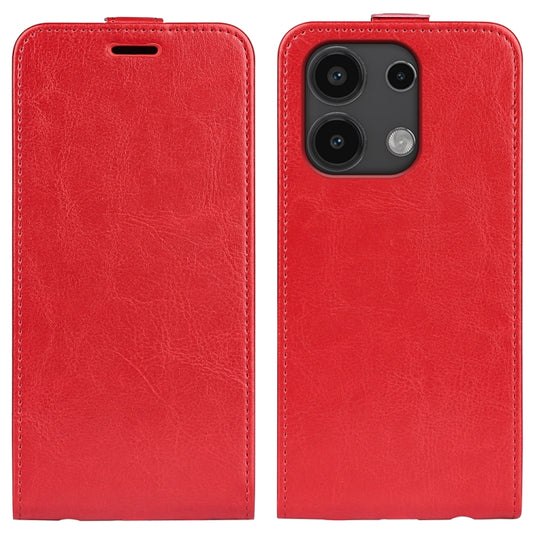 For Xiaomi Redmi Note 13 4G R64 Texture Single Vertical Flip Leather Phone Case(Red) - Xiaomi Cases by buy2fix | Online Shopping UK | buy2fix